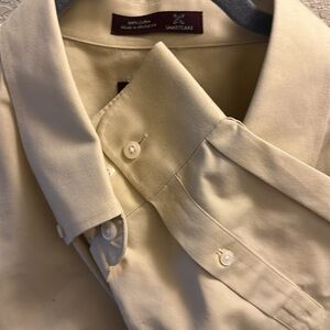 Nordstrom Butter colored XL men’s button down dress shirt, Long sleeve